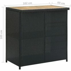 Promo 🛒 ASUPERMALL Ensemble De Bar 3 Pcs Resine Tressee Noir 🎁 8 Promo 🛒 ASUPERMALL Ensemble De Bar 3 Pcs Resine Tressee Noir 🎁 -Table haute Boutique 32423578 2