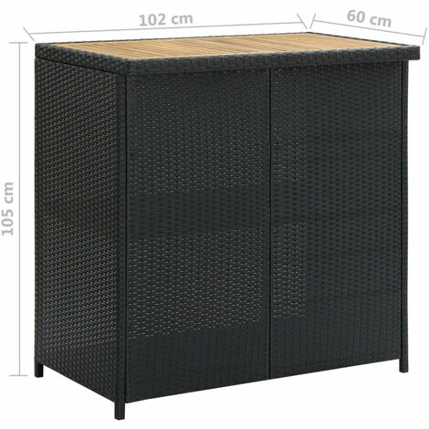 Promo 🛒 ASUPERMALL Ensemble De Bar 3 Pcs Resine Tressee Noir 🎁 4 Promo 🛒 ASUPERMALL Ensemble De Bar 3 Pcs Resine Tressee Noir 🎁 – Image 2