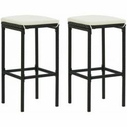 Promo 🛒 ASUPERMALL Ensemble De Bar 3 Pcs Resine Tressee Noir 🎁 9 Promo 🛒 ASUPERMALL Ensemble De Bar 3 Pcs Resine Tressee Noir 🎁 -Table haute Boutique 32423578 3