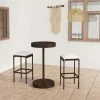 Nouveau 🧨 ASUPERMALL Meuble De Bar De Jardin 3 Pcs Et Coussins Resine Tressee Marron 😉 -Table haute Boutique 32955971 1