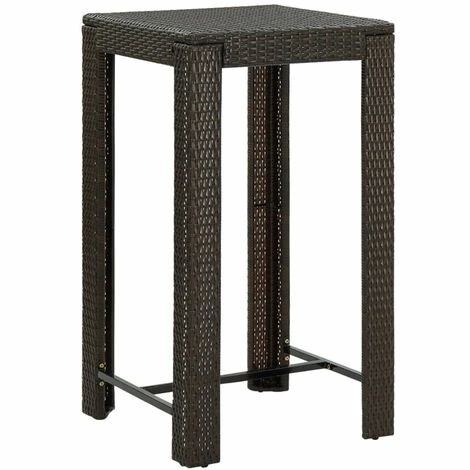 Grosses soldes 🥰 ASUPERMALL Meuble De Bar De Jardin 3 Pcs Et Coussins Resine Tressee Marron 🌟 5 Grosses soldes 🥰 ASUPERMALL Meuble De Bar De Jardin 3 Pcs Et Coussins Resine Tressee Marron 🌟 – Image 3