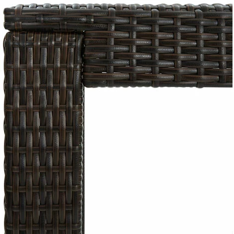 Grosses soldes 🥰 ASUPERMALL Meuble De Bar De Jardin 3 Pcs Et Coussins Resine Tressee Marron 🌟 7 Grosses soldes 🥰 ASUPERMALL Meuble De Bar De Jardin 3 Pcs Et Coussins Resine Tressee Marron 🌟 – Image 5