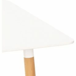 Acheter ⭐ AHD AMAZING HOME DESIGN Table Carrée 80x80 En Bois Design Nordique Pour Cuisine Bar Restaurant Fern | Couleur: Blanc 👏 -Table haute Boutique 33471026 5