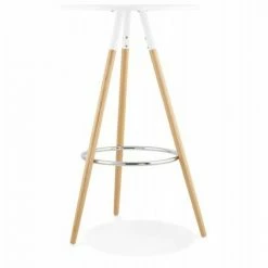 Les meilleures critiques de ✔️ Paris Prix - Table De Bar "uzak" 101cm Blanc 👏 -Table haute Boutique 33651534 3