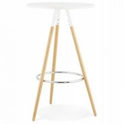 Les meilleures critiques de ✔️ Paris Prix - Table De Bar "uzak" 101cm Blanc 👏 -Table haute Boutique 33651534 5