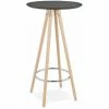 Promo 🎁 Paris Prix - Table De Bar En Bois "lizon" 110cm Noir & Naturel 🔔 2 Promo 🎁 Paris Prix - Table De Bar En Bois "lizon" 110cm Noir & Naturel 🔔 -Table haute Boutique 33662576 1