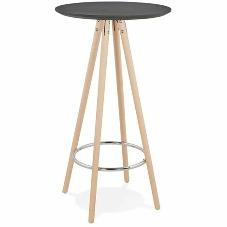 Promo 🎁 Paris Prix - Table De Bar En Bois "lizon" 110cm Noir & Naturel 🔔 3 Promo 🎁 Paris Prix - Table De Bar En Bois "lizon" 110cm Noir & Naturel 🔔