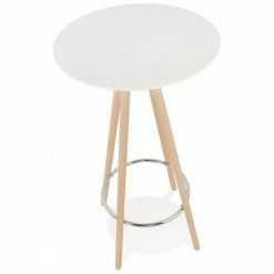 Vente flash 💯 Paris Prix - Table De Bar En Bois "lizon" 110cm Blanc & Naturel 😀 9 Vente flash 💯 Paris Prix - Table De Bar En Bois "lizon" 110cm Blanc & Naturel 😀 -Table haute Boutique 33662654 3