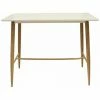 Tout neuf 💯 Paris Prix - Table De Bar Scandinave "illinois" 115cm Blanc ✔️