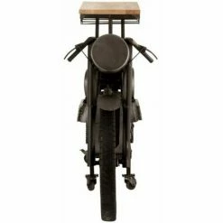 Vente flash 🎁 Paris Prix - Table De Bar Design "motocyclette" 200cm Gris 🌟 -Table haute Boutique 33675859 3