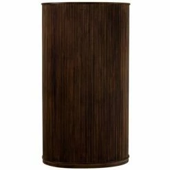 Nouveau 💯 Paris Prix - Meuble De Bar Range-bouteilles "reyi" 164cm Marron 👍 -Table haute Boutique 33677173 4