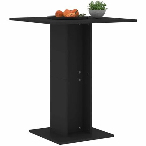 Nouveau ✔️ TRUE DEAL Table De Bistro Noir 60x60x75 Cm Aggloméré 🔥 5 Nouveau ✔️ TRUE DEAL Table De Bistro Noir 60x60x75 Cm Aggloméré 🔥 – Image 3