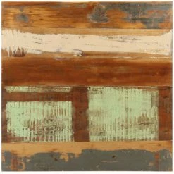 Le moins cher 🔥 ASUPERMALL Table De Bistro Carree 60x60x75 Cm Bois De Recuperation Massif 🛒 -Table haute Boutique 34966523 3