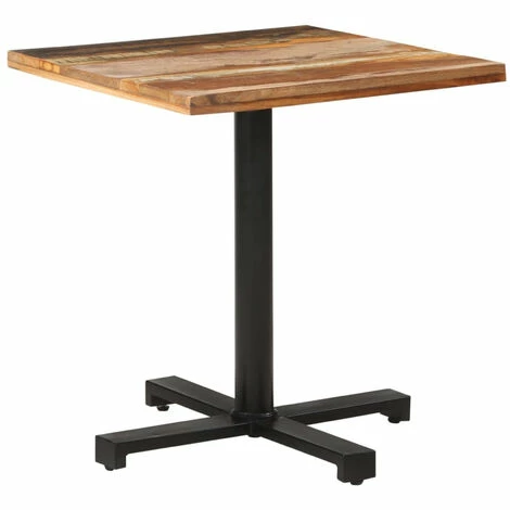 Promo 💯 ASUPERMALL Table De Bistro Carree 70x70x75 Cm Bois De Recuperation Massif 🎉 3 Promo 💯 ASUPERMALL Table De Bistro Carree 70x70x75 Cm Bois De Recuperation Massif 🎉