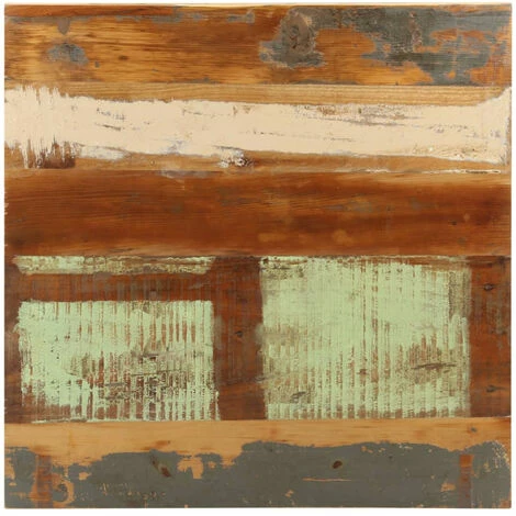 Promo 💯 ASUPERMALL Table De Bistro Carree 70x70x75 Cm Bois De Recuperation Massif 🎉 5 Promo 💯 ASUPERMALL Table De Bistro Carree 70x70x75 Cm Bois De Recuperation Massif 🎉 – Image 3