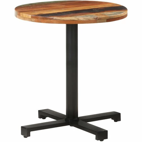 Vente flash 🤩 ASUPERMALL Table De Bistro Ronde Ø70x75 Cm Bois De Recuperation Massif 🎉 3 Vente flash 🤩 ASUPERMALL Table De Bistro Ronde Ø70x75 Cm Bois De Recuperation Massif 🎉