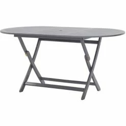 Nouveau 🎉 TRUE DEAL Mobilier à Dîner De Jardin 7 Pcs Bois D'acacia Massif Gris 😀 -Table haute Boutique 35454060 2