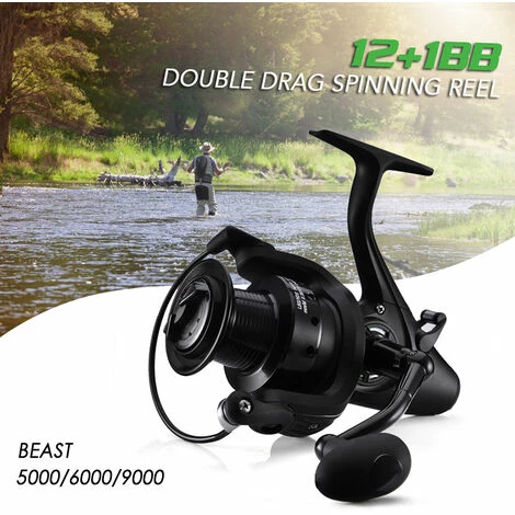 De gros 🔥 LIZARD Moulinet Rotatif 12+1 Bb, Double Moulinets Carpe Traine Avant Et Arriere, Poignees Interchangeables Gauche Et Droite, Modele 5000 💯 6 De gros 🔥 LIZARD Moulinet Rotatif 12+1 Bb, Double Moulinets Carpe Traine Avant Et Arriere, Poignees Interchangeables Gauche Et Droite, Modele 5000 💯 – Image 4