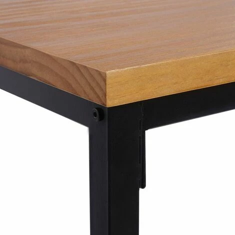 Meilleure affaire 👍 HELLOSHOP26 Table Bistrot 110 Cm En Bois Avec Structure En Métal - Bois ❤️ 7 Meilleure affaire 👍 HELLOSHOP26 Table Bistrot 110 Cm En Bois Avec Structure En Métal - Bois ❤️ – Image 5