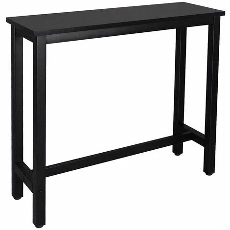 Remise 👍 HELLOSHOP26 Table De Bar Moderne Avec Structure En Métal Et MDF Dans Un Design élégant Noir - Métal 🛒 3 Remise 👍 HELLOSHOP26 Table De Bar Moderne Avec Structure En Métal Et MDF Dans Un Design élégant Noir - Métal 🛒