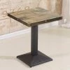 Promo 😉 Aqrau Table Carrée à Jambe Unique De Style Européen Adaptée Aux Bars Et Cuisines 60 * 60 * 75cm 🛒 -Table haute Boutique 35618732 1