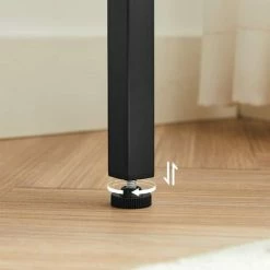 Acheter 🔥 SONGMICS VASAGLE Table De Bar, Table Haute Fine, Table De Cuisine, Table De Salle à Manger, Avec Cadre Métallique Robuste, 100 X 40 X 90 Cm, Montage Facile, Style Industriel, Grège Et Noir LBT010B02 - Grège Et Noir  💯 -Table haute Boutique 35852646 4