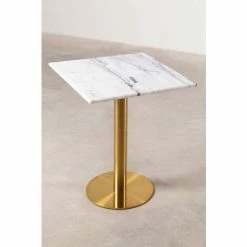 Top 10 🌟 Table De Bar Carrée En Marbre Chack Metallic SKLUM Marbre - Fer Doré - ↔60 Cm Doré Blanc 🎁 8 Top 10 🌟 Table De Bar Carrée En Marbre Chack Metallic SKLUM Marbre - Fer Doré - ↔60 Cm Doré Blanc 🎁 -Table haute Boutique 36259007 2
