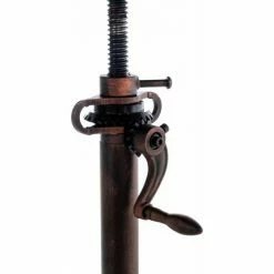 Bon marché 👍 DéCOSHOP26 Table Haute En Bois Massif Et Métal Bronze Hauteur Réglable Style Industriel - Noir 👍 -Table haute Boutique 36789986 4