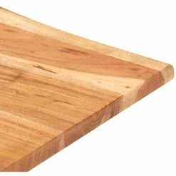 Budget 😍 ASUPERMALL Table De Bar Au Bord Naturel 60x60x110 Cm Bois D'acacia Massif ❤️ -Table haute Boutique 36816379 4