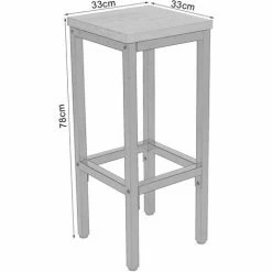 Offres ⌛ HELLOSHOP26 Ensemble Table De Bar Table De Bistrot En 3 Parties Avec 2 Chaises Chêne - Beige 🧨 -Table haute Boutique 36870626 3