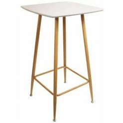 Budget 🧨 Paris Prix - Table De Bar Design "mange Debout" 102cm Blanc 🎁