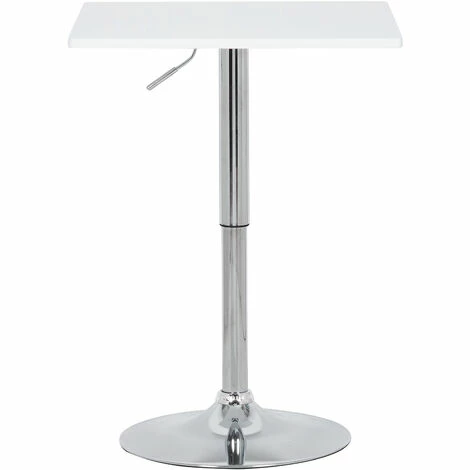 Le moins cher ⌛ WOLTU Table De Bar En MDF Avec Pied. Table Carrée. Hauteur Réglable. 60 X 60cm. Blanc 🛒 4 Le moins cher ⌛ WOLTU Table De Bar En MDF Avec Pied. Table Carrée. Hauteur Réglable. 60 X 60cm. Blanc 🛒 – Image 2