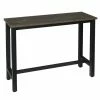 Acheter 🧨 WOLTU 1 X Table De Bar. Table De Bistrot. Table à Manger. Structure En Métal. Plateau En MDF. 140x40x100 Cm. Noir+Rouille 🎉 -Table haute Boutique 38233722 1