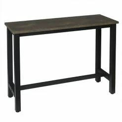 Acheter 🧨 WOLTU 1 X Table De Bar. Table De Bistrot. Table à Manger. Structure En Métal. Plateau En MDF. 140x40x100 Cm. Noir+Rouille 🎉