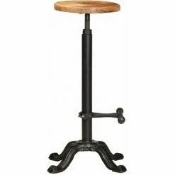 De gros ⌛ HAPPYSHOPPING Chaises De Bar 2 Pcs Bois De Manguier Solide 😉 -Table haute Boutique 39457351 2