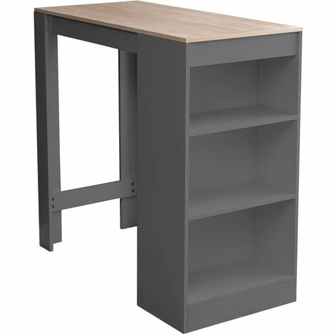 Vente flash 👍 IKAYAA Table De Bar Hauteur Comptoir En Bois Table A Manger Ensemble Table De Comptoir Avec 3 Etageres De Rangement Cadre En Metal Pour Bar De Cuisine, Kaki - Kaki ✔️ 4 Vente flash 👍 IKAYAA Table De Bar Hauteur Comptoir En Bois Table A Manger Ensemble Table De Comptoir Avec 3 Etageres De Rangement Cadre En Metal Pour Bar De Cuisine, Kaki - Kaki ✔️ – Image 2