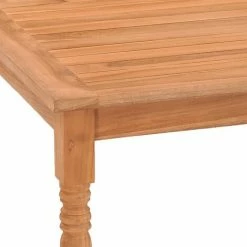 Meilleure vente 🔔 Table Batavia Bois De Teck Massif 85x85x75 Cm VidaXL 🥰 -Table haute Boutique 39703210 5