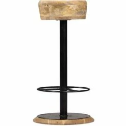 De gros ⭐ HAPPYSHOPPING Chaises De Bar 2 Pcs Bois De Manguier Solide 🌟 -Table haute Boutique 39704194 3