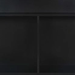 Nouveau 🛒 HAPPYSHOPPING Table De Bar Avec 2 Dessus De Table Noir 130 X 40 X 120 Cm 👏 -Table haute Boutique 39709616 2