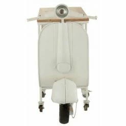 Promo 👍 Paris Prix - Table De Bar & Range-bouteilles "scooter" 180cm Blanc 👏 -Table haute Boutique 39780310 3