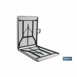 Bon marché 🤩 OTROS Tavolo Pieghevole Rettangolare Blanca 122x60x74cm 👍 -Table haute Boutique 39791919 2