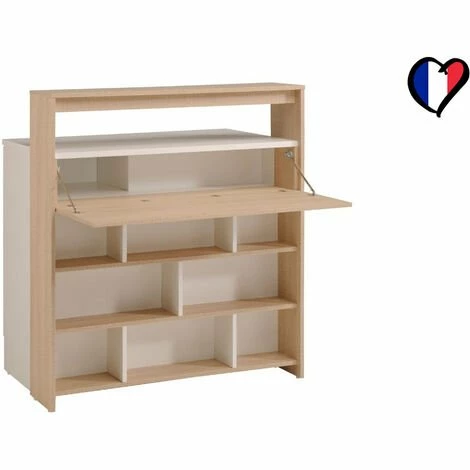 Tout neuf ⭐ CONCEPT-USINE Meuble De Bar Avec Rangements Et Tablette Amovible Bois OKO ⌛ 2 Tout neuf ⭐ CONCEPT-USINE Meuble De Bar Avec Rangements Et Tablette Amovible Bois OKO ⌛