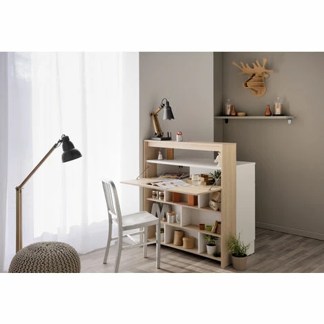 Tout neuf ⭐ CONCEPT-USINE Meuble De Bar Avec Rangements Et Tablette Amovible Bois OKO ⌛ 3 Tout neuf ⭐ CONCEPT-USINE Meuble De Bar Avec Rangements Et Tablette Amovible Bois OKO ⌛ – Image 2