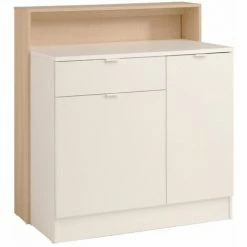 Tout neuf ⭐ CONCEPT-USINE Meuble De Bar Avec Rangements Et Tablette Amovible Bois OKO ⌛ 8 Tout neuf ⭐ CONCEPT-USINE Meuble De Bar Avec Rangements Et Tablette Amovible Bois OKO ⌛ -Table haute Boutique 39972843 3