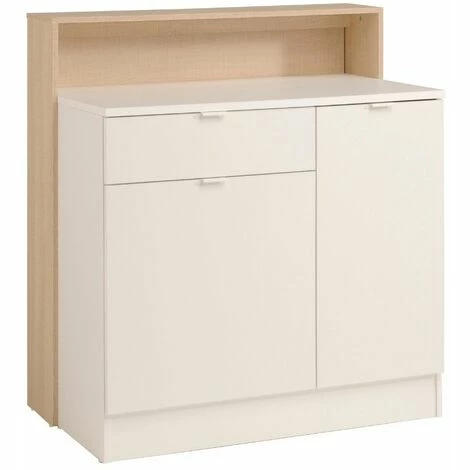 Tout neuf ⭐ CONCEPT-USINE Meuble De Bar Avec Rangements Et Tablette Amovible Bois OKO ⌛ 4 Tout neuf ⭐ CONCEPT-USINE Meuble De Bar Avec Rangements Et Tablette Amovible Bois OKO ⌛ – Image 3