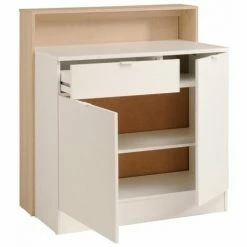 Tout neuf ⭐ CONCEPT-USINE Meuble De Bar Avec Rangements Et Tablette Amovible Bois OKO ⌛ 9 Tout neuf ⭐ CONCEPT-USINE Meuble De Bar Avec Rangements Et Tablette Amovible Bois OKO ⌛ -Table haute Boutique 39972843 4