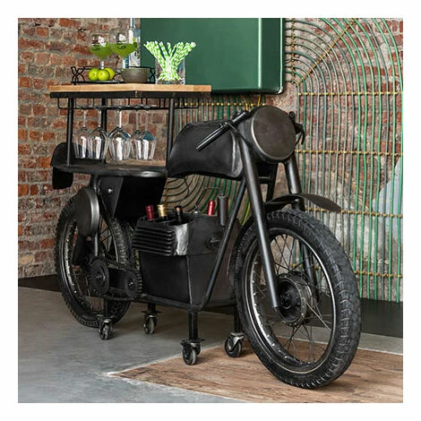 Meilleure vente 😍 M-S Bar Piètement Motocycle 200x43x100 Cm En Bois Et Métal - ROAD 💯 3 Meilleure vente 😍 M-S Bar Piètement Motocycle 200x43x100 Cm En Bois Et Métal - ROAD 💯