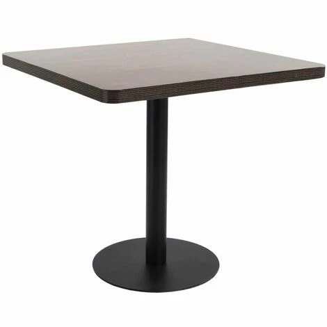 Bon marché 👏 HAPPYSHOPPING Table De Bistro Marron Fonce 80x80 Cm MDF 🔔 3 Bon marché 👏 HAPPYSHOPPING Table De Bistro Marron Fonce 80x80 Cm MDF 🔔