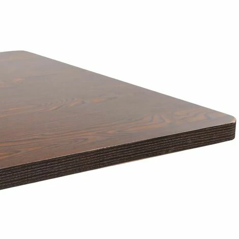 Bon marché 👏 HAPPYSHOPPING Table De Bistro Marron Fonce 80x80 Cm MDF 🔔 6 Bon marché 👏 HAPPYSHOPPING Table De Bistro Marron Fonce 80x80 Cm MDF 🔔 – Image 4