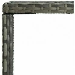 Grosses soldes 🧨 HAPPYSHOPPING Table De Bar De Jardin Gris 70x70x110cm Resine Tressee Et Verre 🧨 10 Grosses soldes 🧨 HAPPYSHOPPING Table De Bar De Jardin Gris 70x70x110cm Resine Tressee Et Verre 🧨 -Table haute Boutique 40267347 4